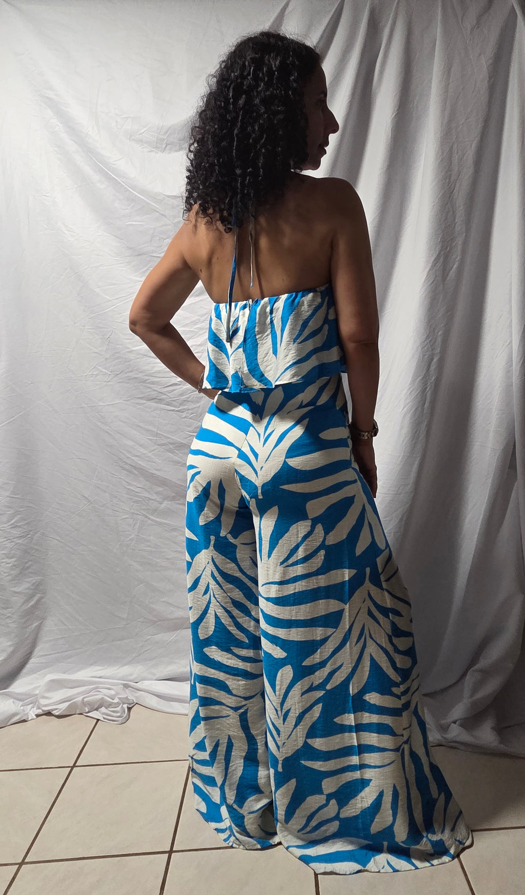 Blue Breeze Tropical Jumpsuit