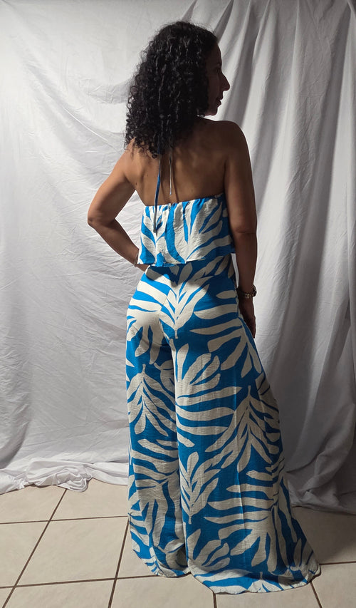 Blue Breeze Tropical Jumpsuit