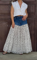 Falda Denim Polka Maxi