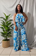 Blue Breeze Tropical Jumpsuit